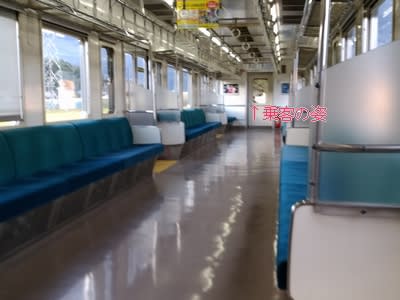 栃木県内を走るJR東日本の列車の車内
