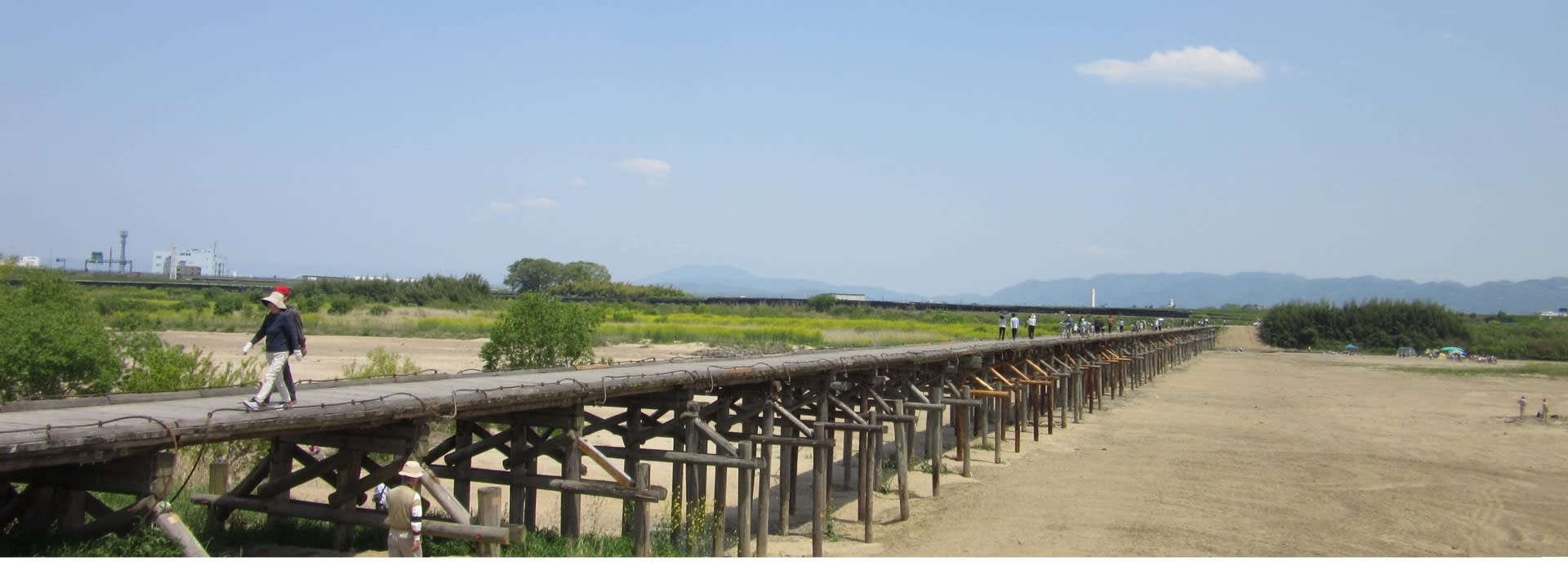 修理が完了した木津川に架かる上津屋橋（流れ橋） - 新KOOさん ...