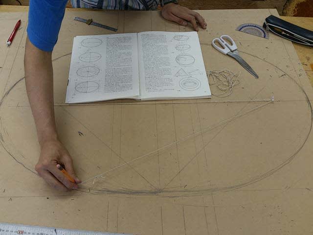 楕円作り 八王子現代家具工芸学校 楕円作り 八王子現代家具工芸学校