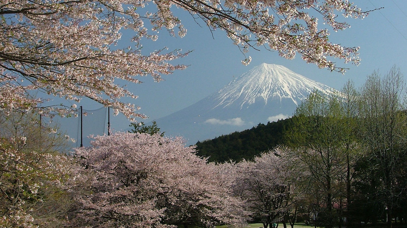 桜と富士山 岩本山 パソコンときめき応援団 壁紙写真館