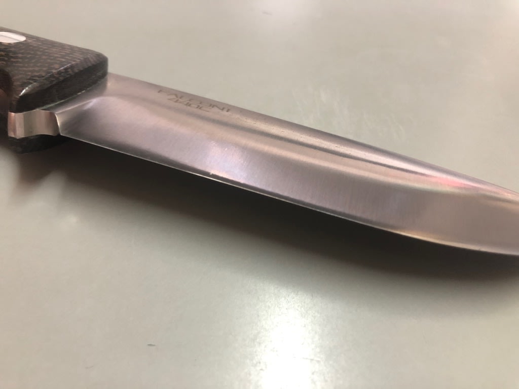 ナイフ アメリカのジムの美しい鍛造ハマグリ刃に多くの色とりどりの 