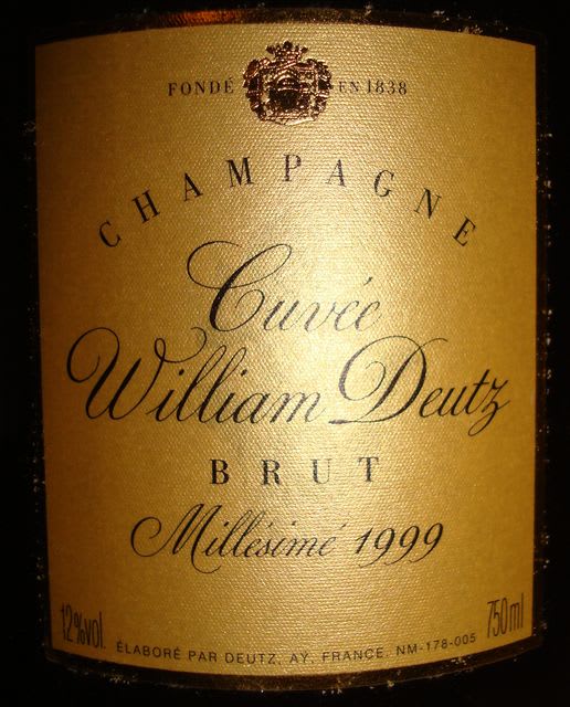Deutz Cuvee William Deutz Brut 1999 - 個人的ワインのブログ