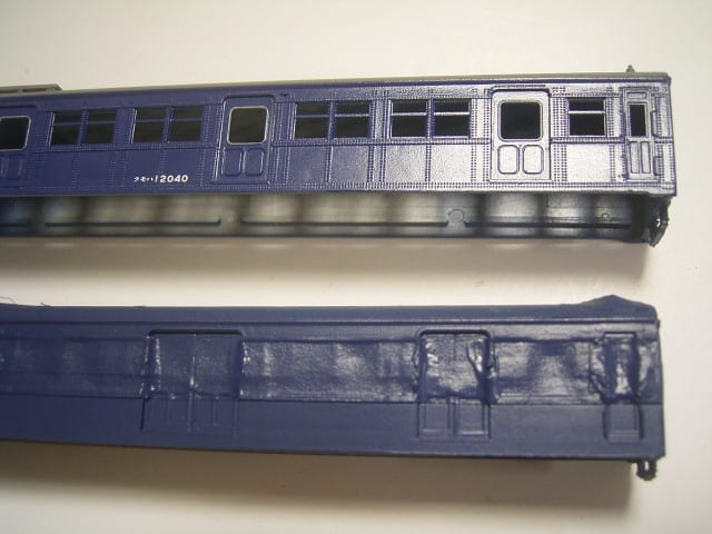 クモニ13形を塗る ＧＭスカ色旧型国電（その5） - 鉄道模型・色差し三昧
