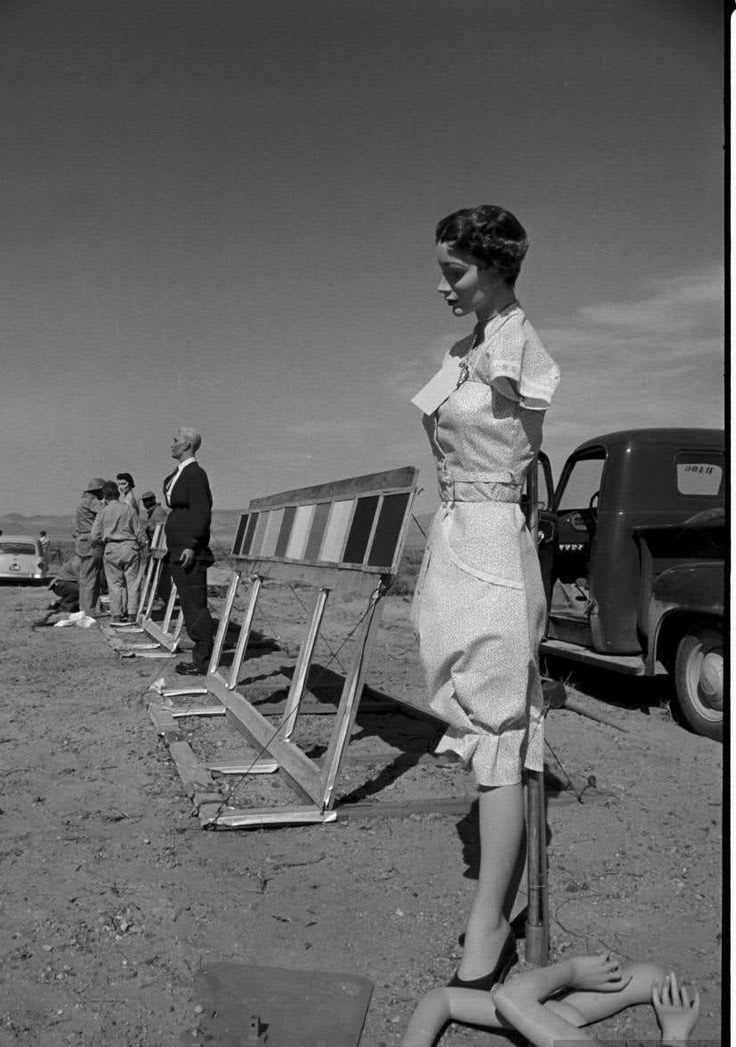 Nevada, 1955 ( A-bomb test site) The Cold War