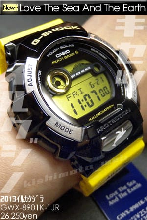 【本日限定価格◎】G-SHOCK GWX-8901K-1JR イルカクジラ