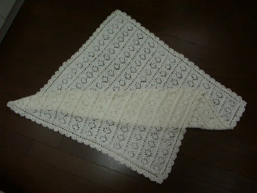 夏のおくるみ 手作りtime 編み物 散歩 花 手編み 手作り 猫 Flower Knittinng Cat
