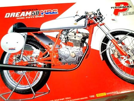 1 12スケール ネイキッド バイクシリーズ ホンダ ドリーム50 Hrcレーシング仕様 アオシマ 80年代cafe