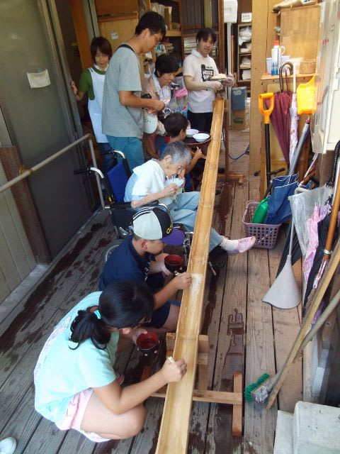 流しそうめん 今井あんきの家 犬山市 グループホーム 宅老所