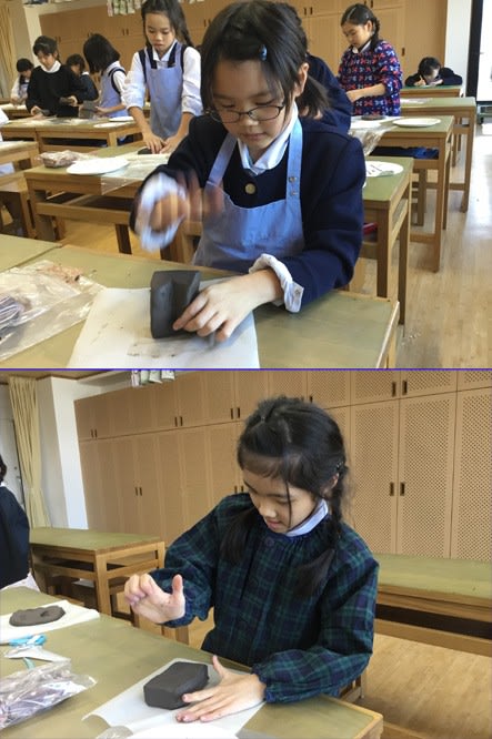 焼き物に挑戦 3年生 福岡雙葉小学校図画工作科blog ふたばアート