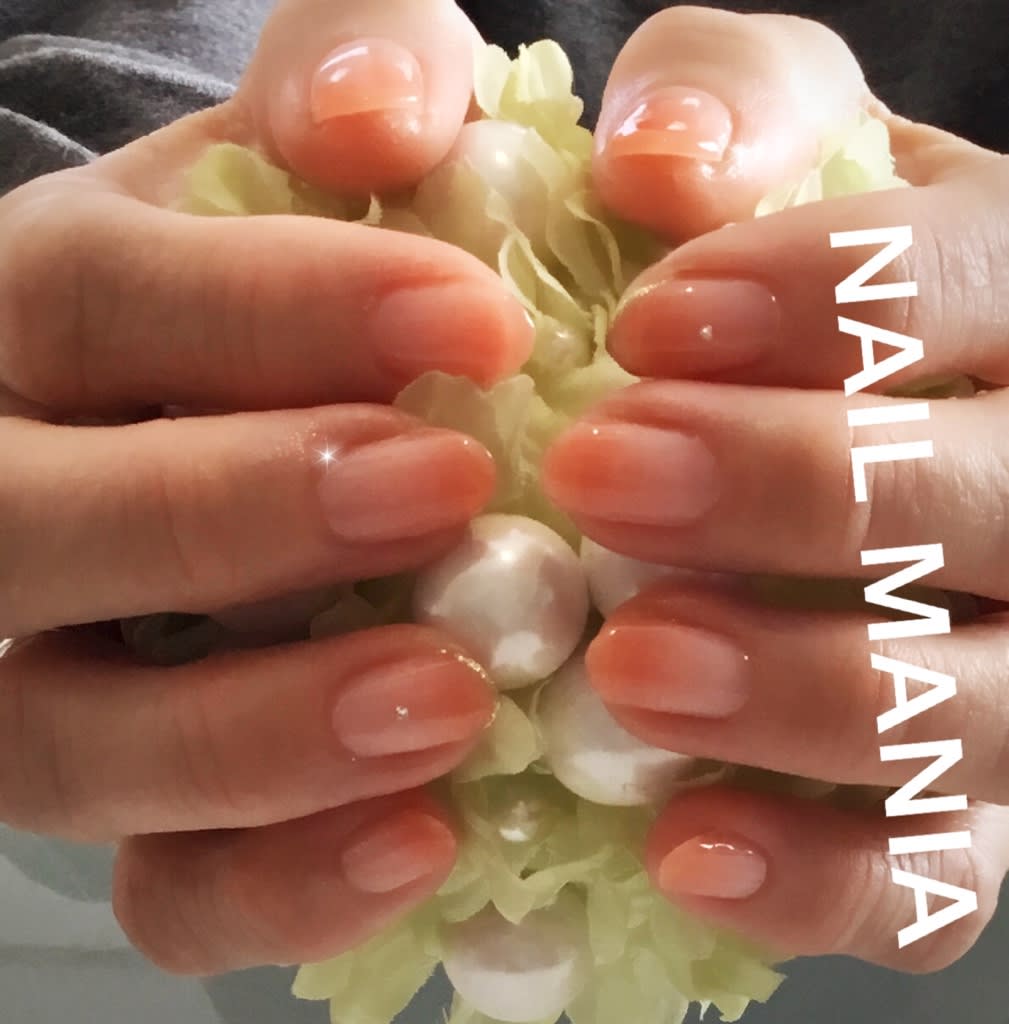 オレンジグラデーション Nail Mania オレンジグラデーション Nail Mania