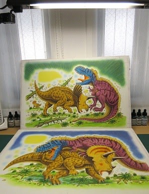 恐竜トリケラトプスとゴルゴサウルス 恐竜だいす記