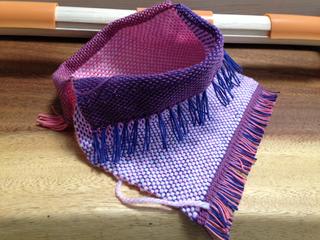 二枚ソウコウの袋織り、成功！ - 織りおりの、ひと布で。