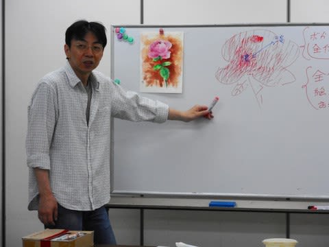 日曜画材研究 花の描き方 花びら 茎 葉の表情 花一輪を描く Sakura Artsalon Osaka