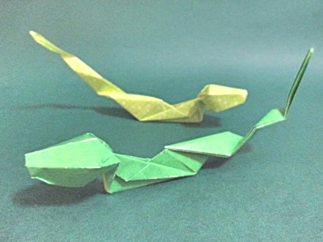 折り紙 ヘビ 折り方動画 創作折り紙の折り方