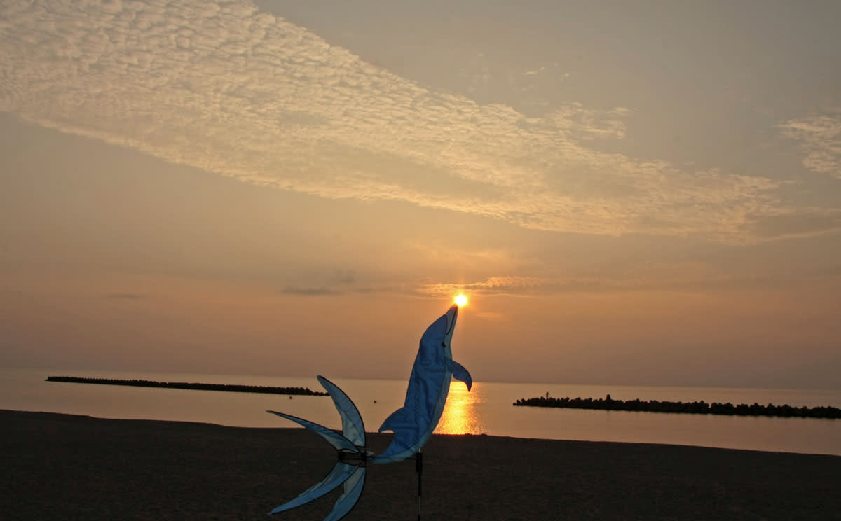 イルカと夕日球 海彩空間 プラス