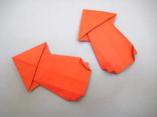 イカ2の箸袋おりがみ 創作折り紙の折り方