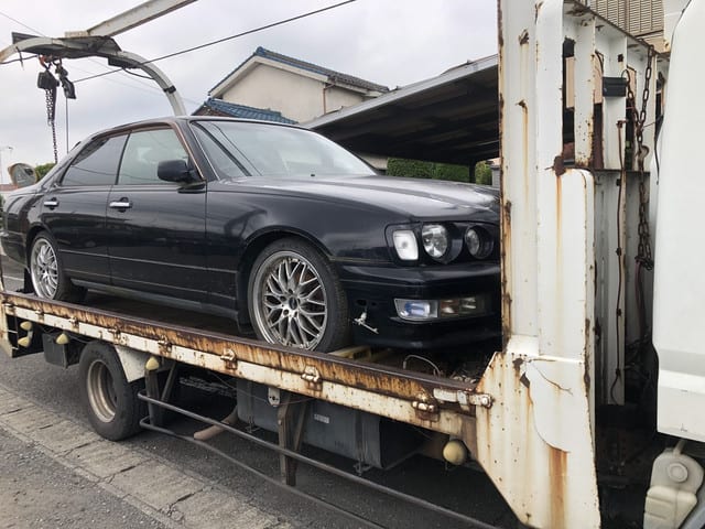 浦安市から他人名義の車検切れ不動車をレッカー車で廃車の引き取りしました 引き取りレンジャー