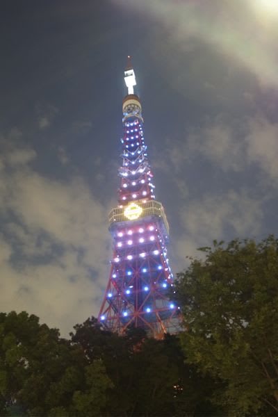 東京タワー4夜限定ドラえもんライトアップ The Tokyo Tower