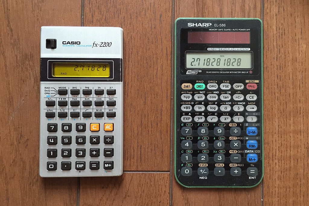 思い出の関数電卓（CASIO fx-2200、SHARP EL-586） - とね日記