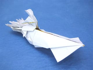 イカに乗る人 創作折り紙の折り方