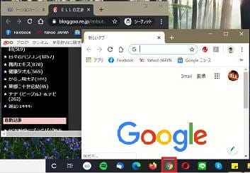 ミドルクリックでChrome新しいページを開いた