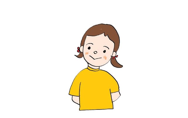 1課 自己紹介 人物６ スーザンの日本語教育 手描きイラスト