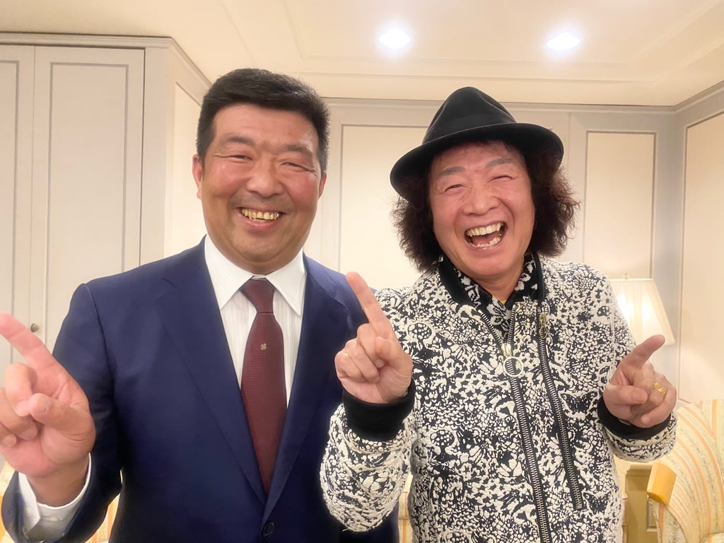 山田たかお師匠と食事会 むぎわらぼうし通信 筑波農場の常陸小田米づくり