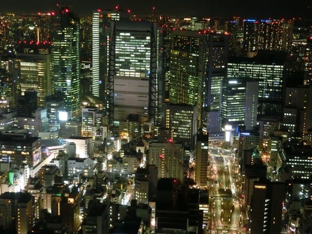 虎ノ門ヒルズ47階からの夜景2 オヨヨのマイペースブログ