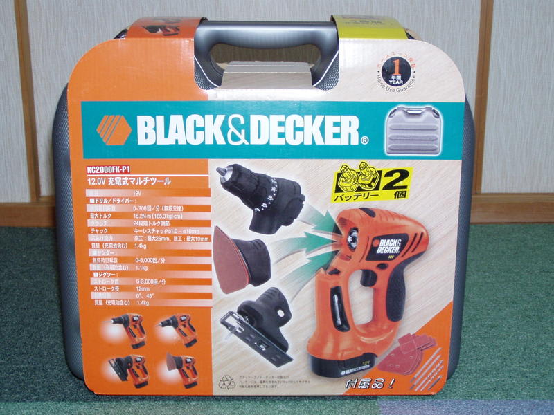 ブラックアンドデッカー マルチツール工具セット一式＋変則電動ドリル^ ^ 超便利！ブラックアンドデッカーの電動工具マルチツールを徹底