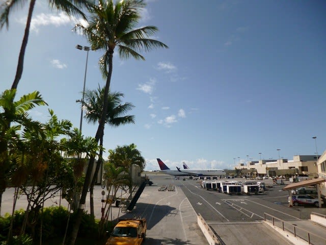 ハワイ デルタ航空ビジネスクラス デルタ ワン で福岡へ 18 青空の向こう