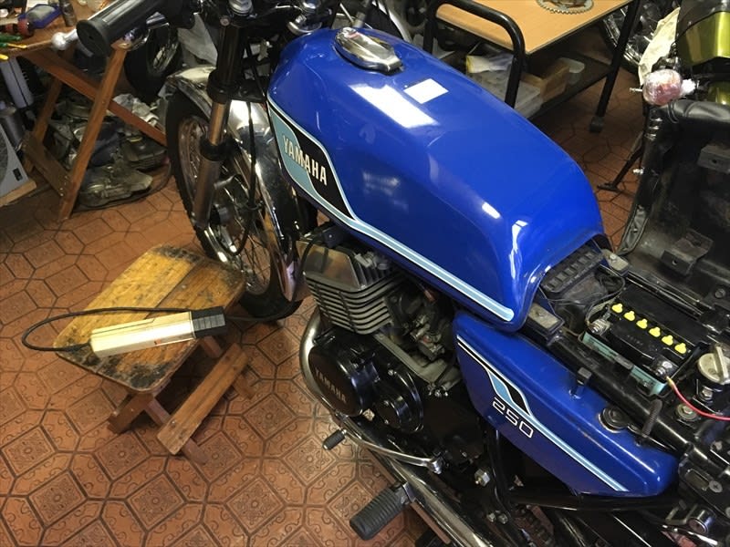 今日のRD250角タンク青1(9月4日) - goroの徒然なるままに・・・ 今日のRD250角タンク青1(9月4日) - goroの徒然なるままに・・・