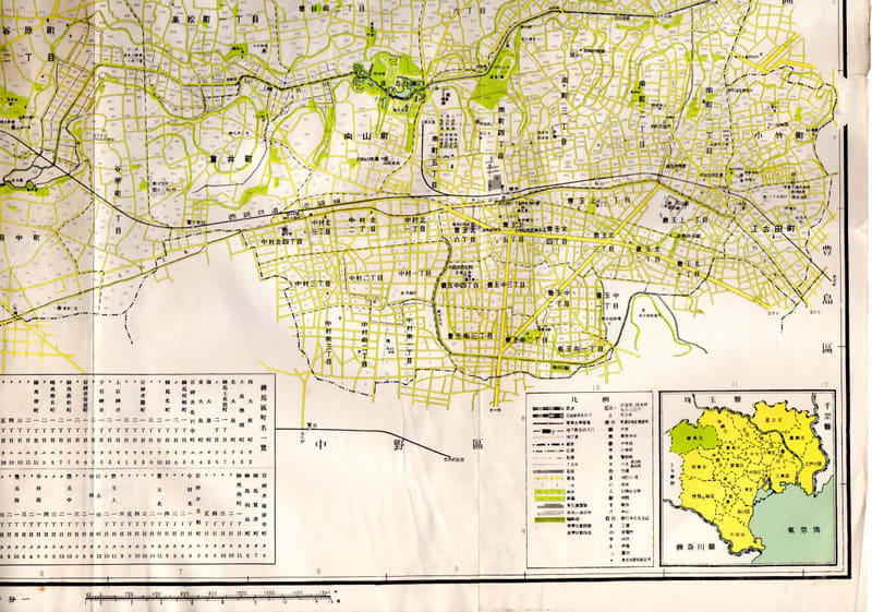 l－47 練馬区 東京都区分詳細圖 昭和29年 - 新日本古地図学会