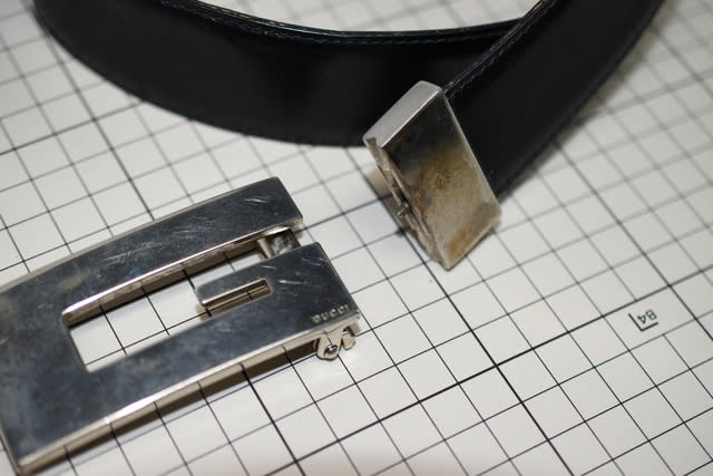 Gucci ベルトの修理 バックル - ベルト・バックル修理 革漉き・裁断 