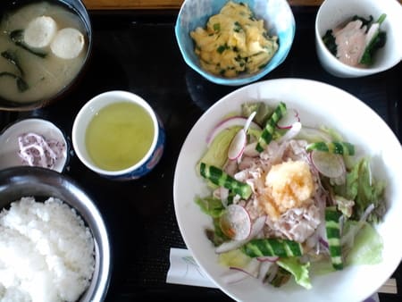 冷しゃぶ おろしポン酢 喫茶はじめました カフェレスト すみれ