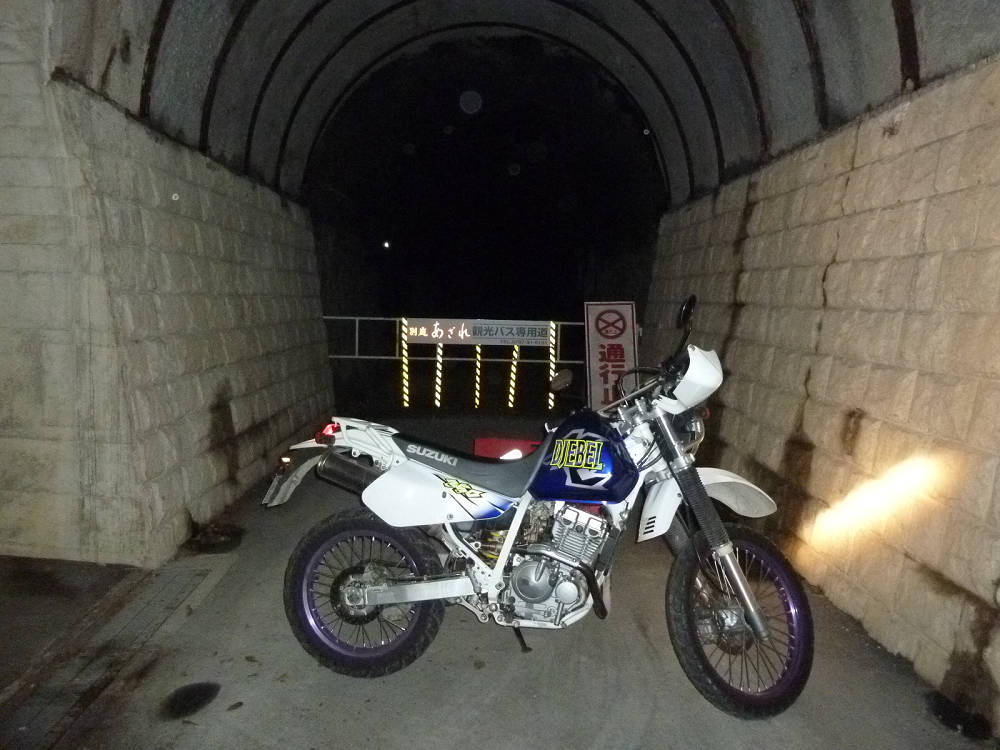 旧JR福知山線の武田尾廃線跡のトンネル