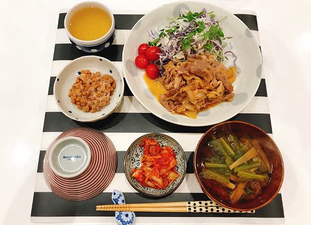 豚肉の生姜焼きで夜ごはんと 明日は祝日 まこの食いしん坊日記