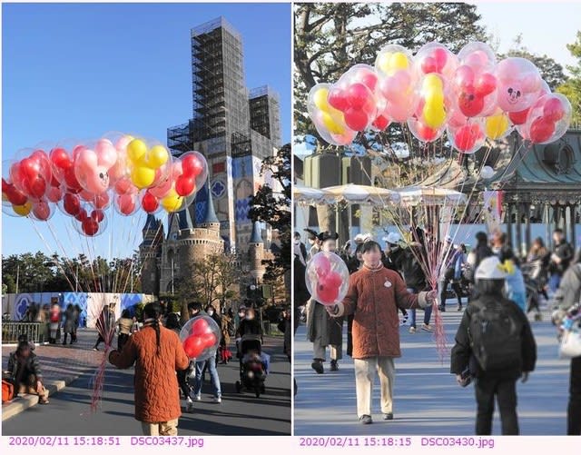 風船 ミッキーシェイプ バルーン パレードルートを散歩 都内散歩 散歩と写真 風船 ミッキーシェイプ バルーン パレードルートを散歩 都内散歩 散歩と写真