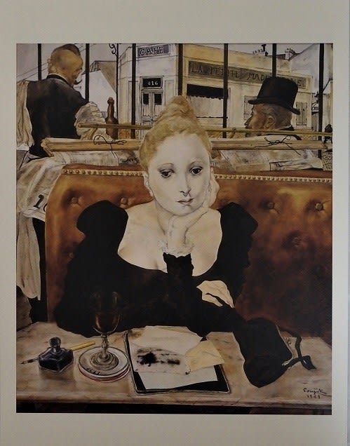 展覧会のポスター1960年のレオナルド フジタ 今季も再入荷