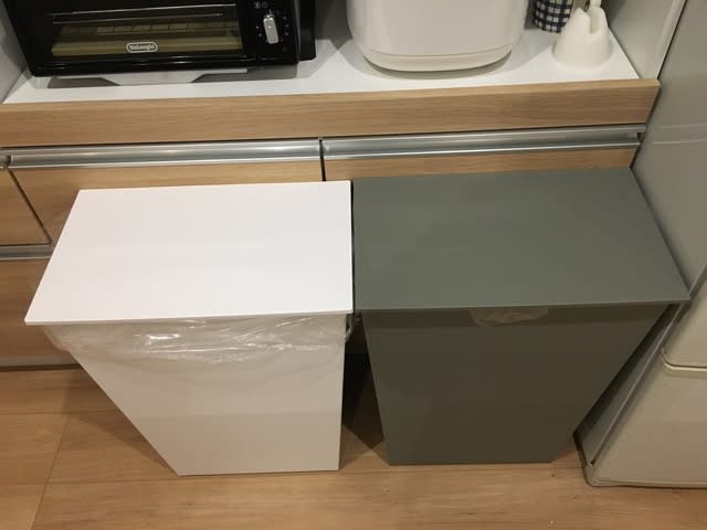キッチンのゴミ箱問題とカップボードとの距離 Life Size