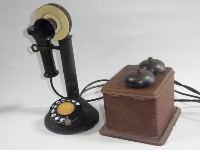 【アンティーク】2号式卓上型電話機　アメリカ製