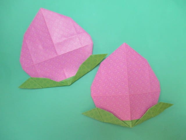 折り紙 桃 もも 折り方動画 創作折り紙の折り方