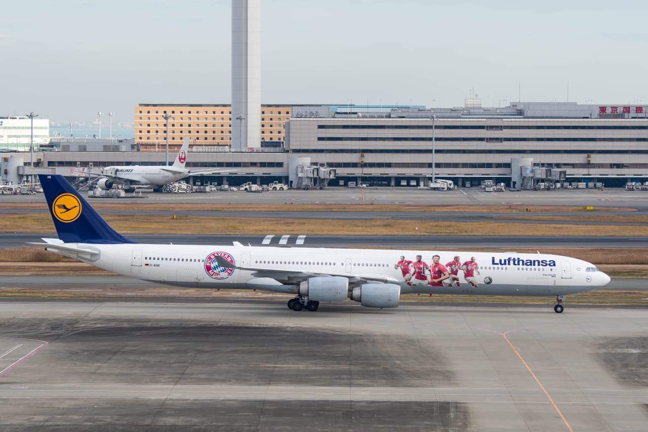 初撮影 Lhバイエルン ミュンヘン塗装機そしてbaジャンボは １２月１８日 羽田空港 ボンさんの飛行機写真