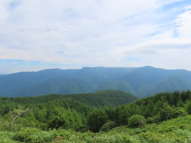 鉢伏山から望む美ヶ原高原