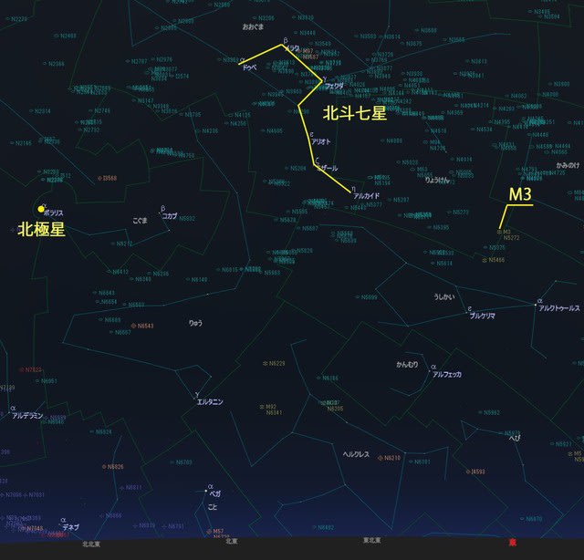 りょうけん座 M3 球状星団 星空diary