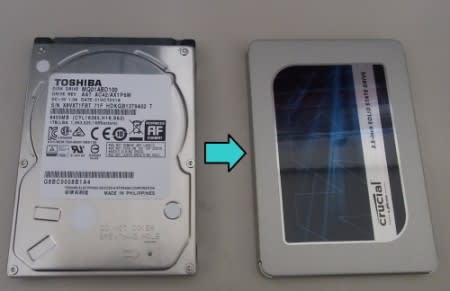 Dynabook T55/C HDD→SSD換装作業 - パソコン便利屋 どらともサポート 