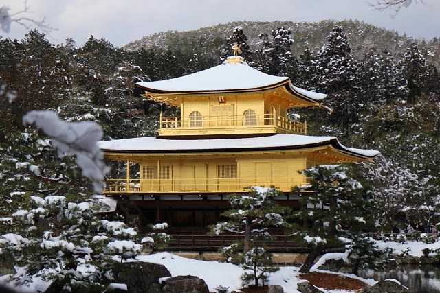 京都 １５雪の 金閣寺 京都 神楽坂 美味彩花