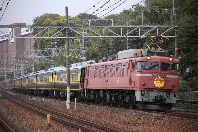サロンカーなにわ(ハッピートレイン琵琶湖号)撮影～山崎駅にて_