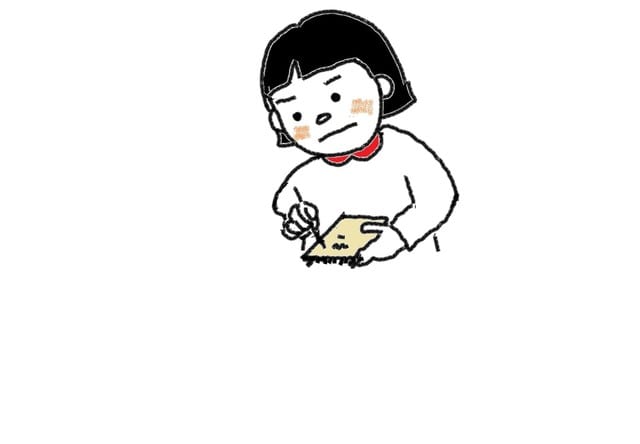 ４２課 ナ形容詞 いっしょうけんめい スーザンの日本語教育 手描きイラスト