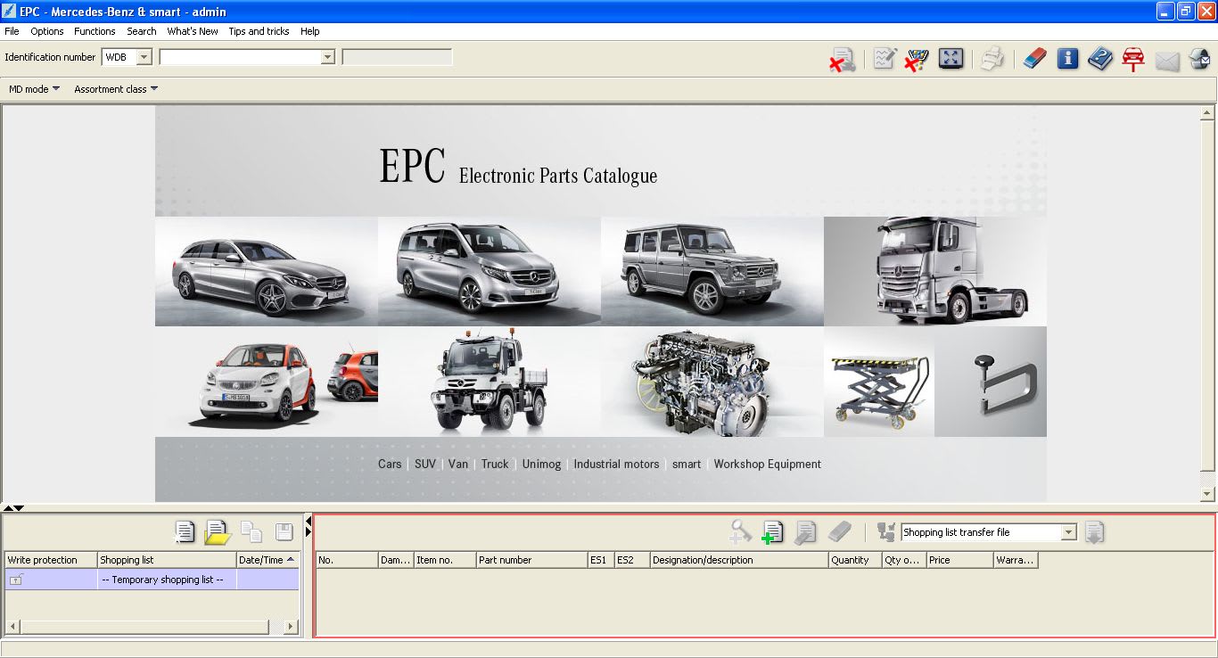 2016 Mercedes EPC Electronic Parts Catalogue Full Download