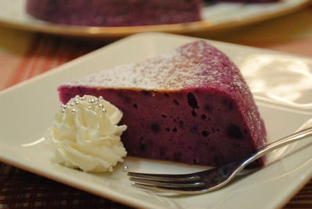 ホットケーキミックス 炊飯器で 紫芋のチーズケーキ 四万十住人の 簡単料理ブログ